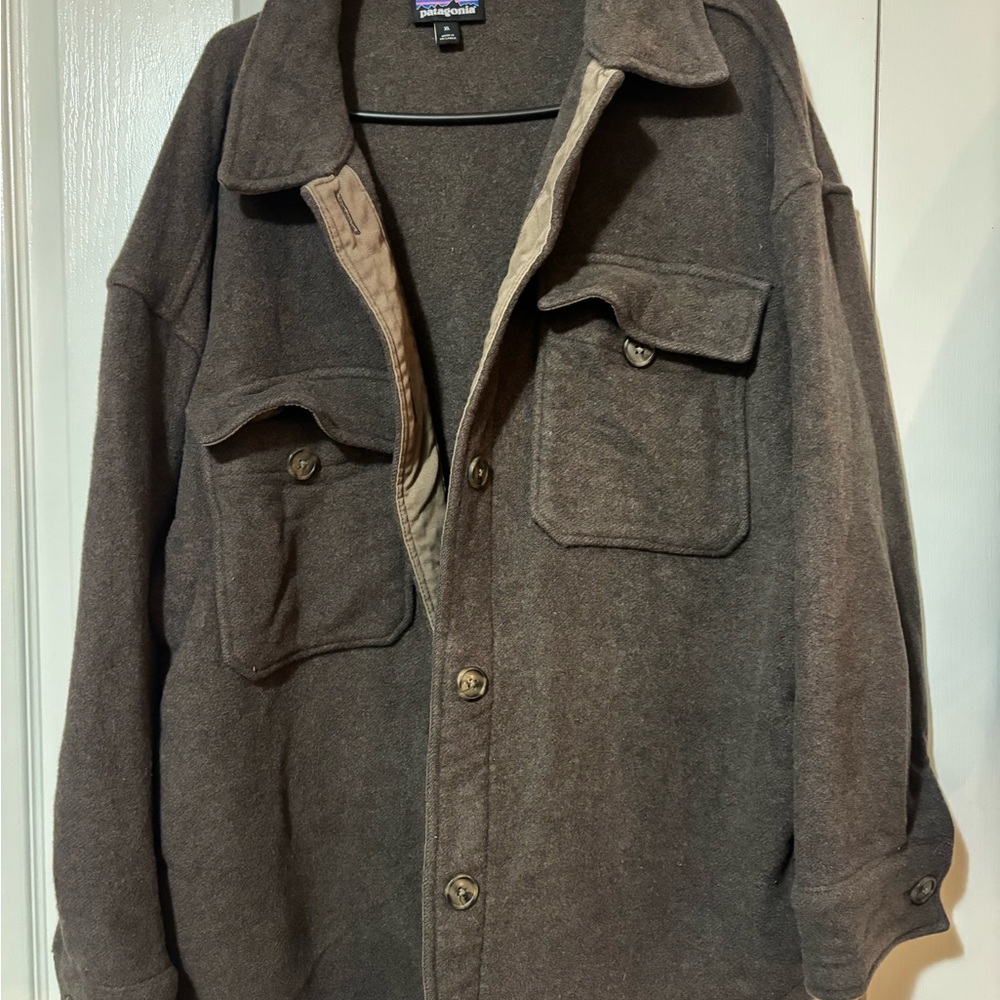 Patagonia Women's Dark Brown chore coat over coat jacket XL